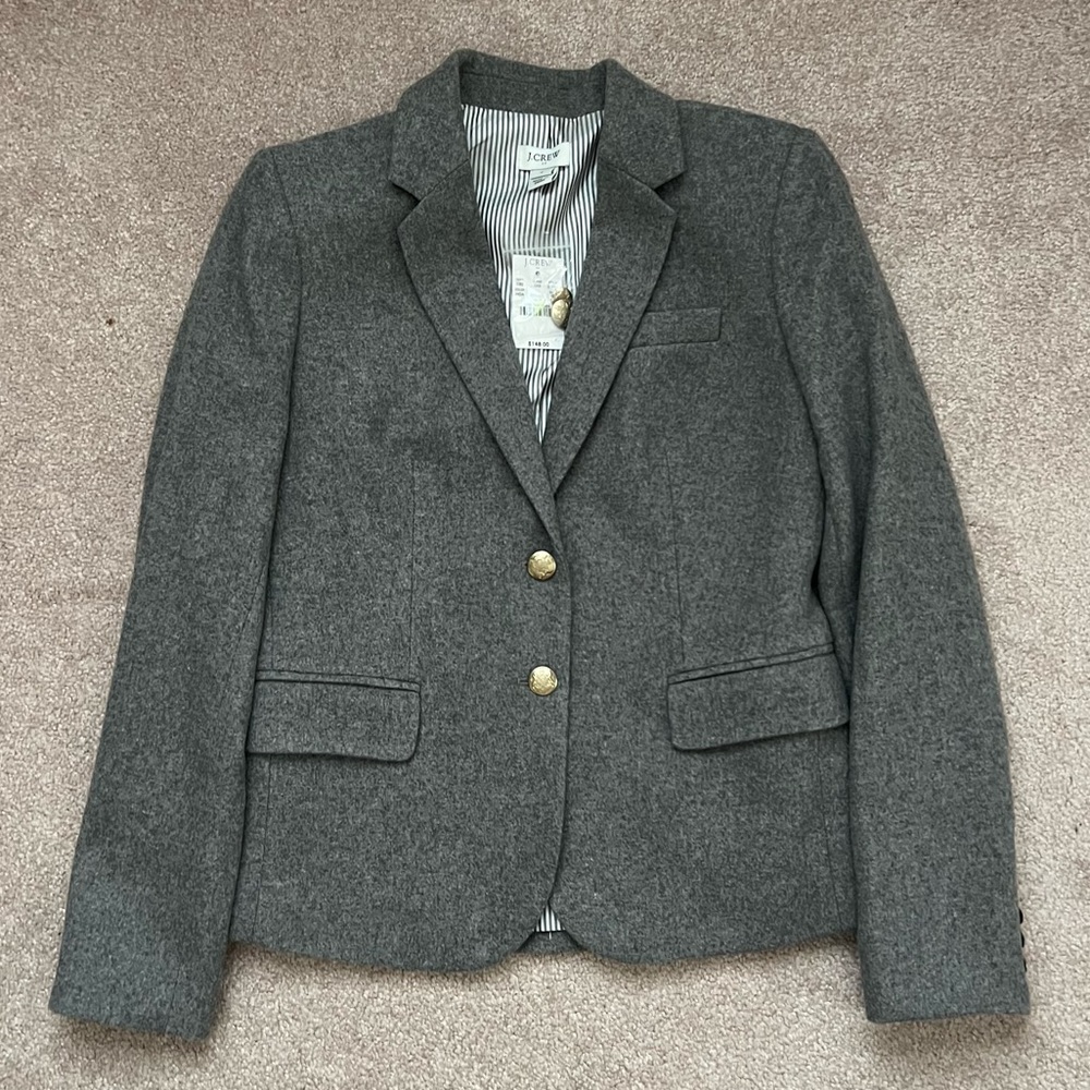J. Crew Factory Gray Blazer - NWT - Size 2